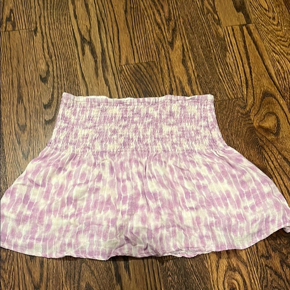 Pink and White Mini Skirt